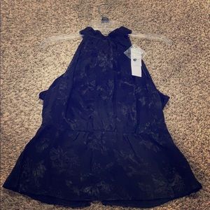 Flowy open back halter